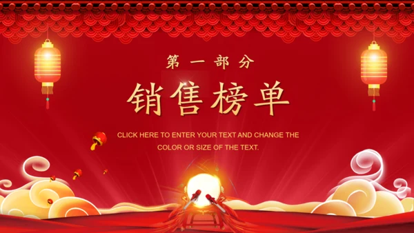 公司业绩擂鼓喜报通用PPT模板