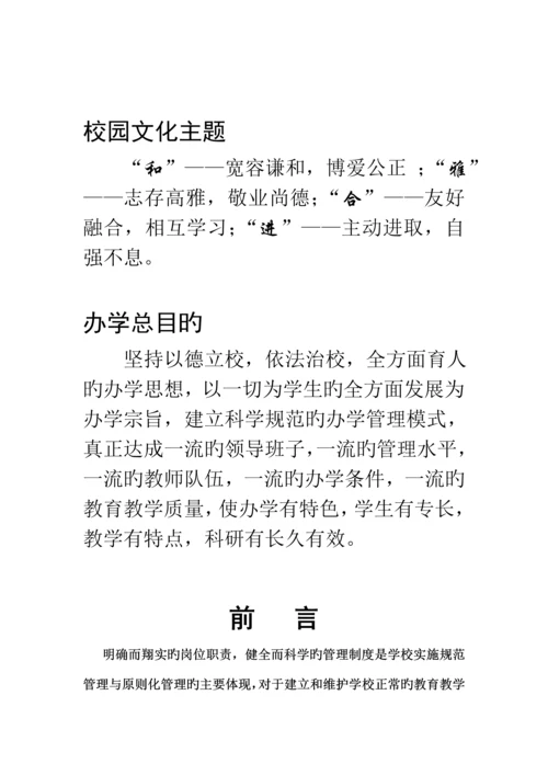 希望小学岗位职责及管理制度汇编.docx