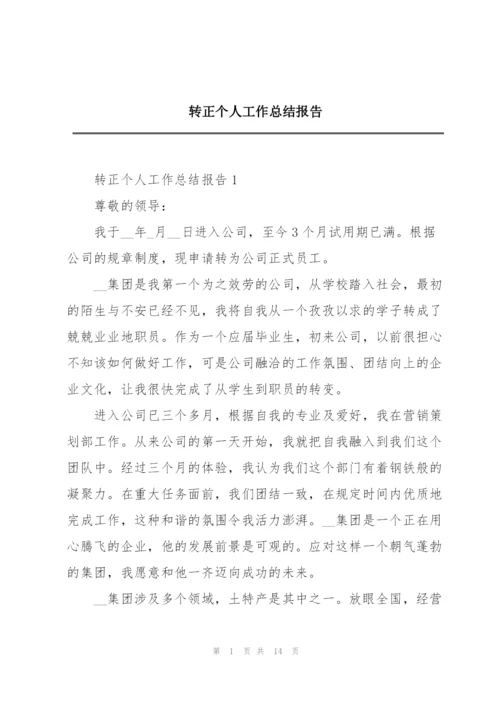 转正个人工作总结报告.docx