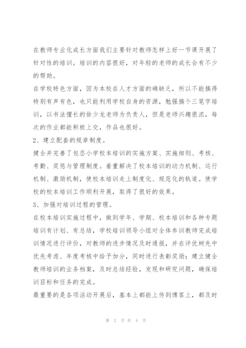 校本培训总结范文.docx