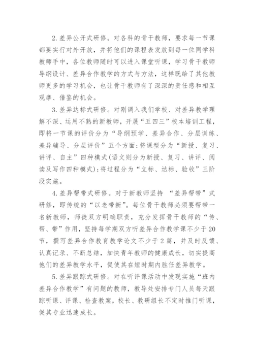 初中学校校本研修计划.docx