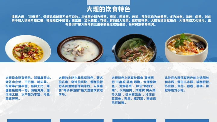 云南大理城市介绍旅游宣传PPT模板