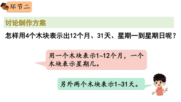 2024（大单元教学）人教版数学三年级下册★   制作活动日历课件（共15张PPT)