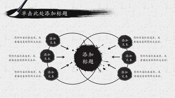 水墨太极文化传承传统武术PPT模板