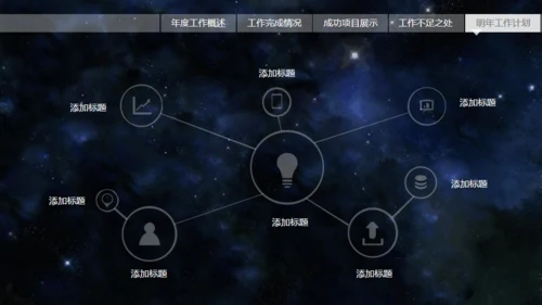 动感星球宇宙星空片头科技公司通用PPT模板