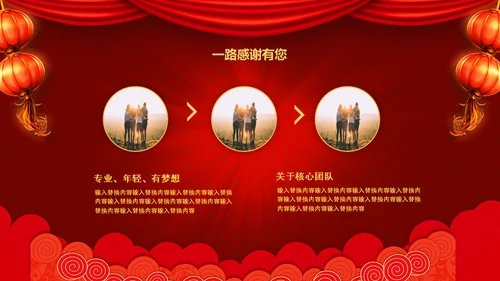 企业开门红年终总结誓师大会通用PPT模板