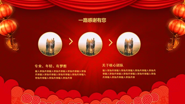 企业开门红年终总结誓师大会通用PPT模板