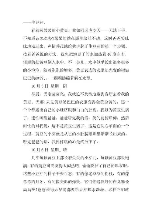 2024年观察日记四年级优秀作文13篇
