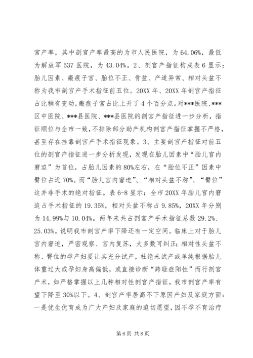 剖宫产率调研报告.docx