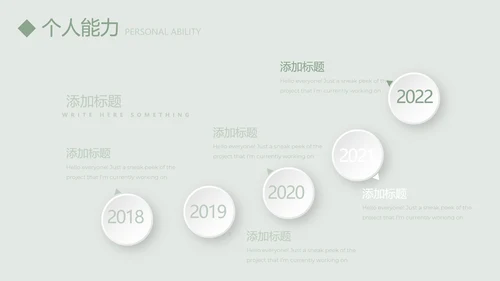 绿色淡雅小清新个人简历自我介绍动态PPT模板
