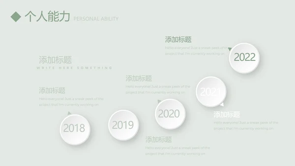 绿色淡雅小清新个人简历自我介绍动态PPT模板