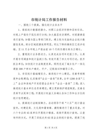 市统计局工作报告材料.docx