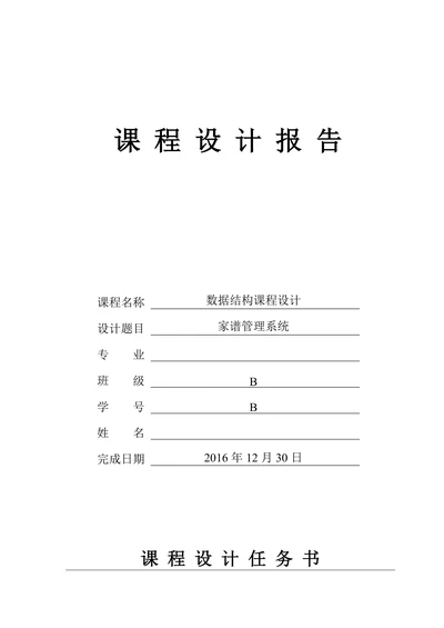 课程设计报告