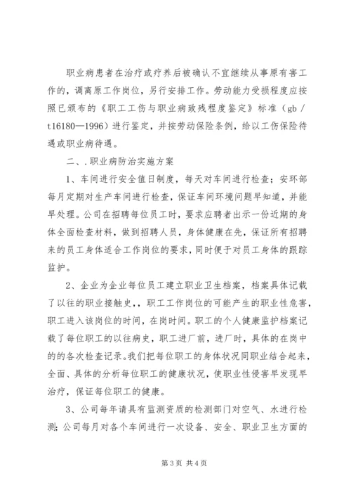 职业危害防治计划和实施方案 (4).docx