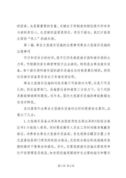 人民时评：系紧大型游乐设施的“安全带”.docx