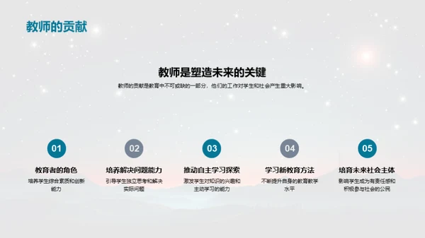 教师引领，星辰璀璨