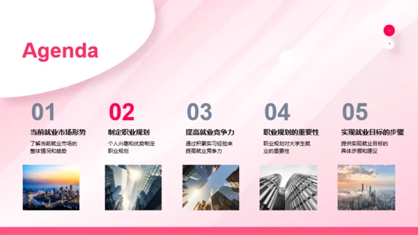 粉色简约风大学生职业生涯规划书
