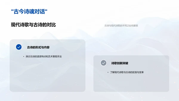 现代诗歌探析教学PPT模板