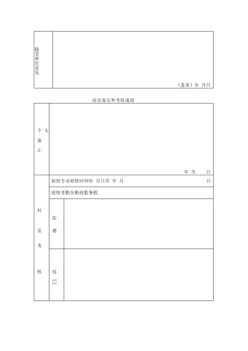 汕头市中心医院进修申请表