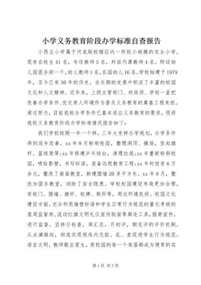 小学义务教育阶段办学标准自查报告.docx