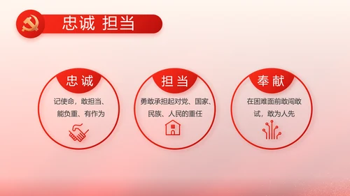 红色大气党支部换届工作报告动态PPT