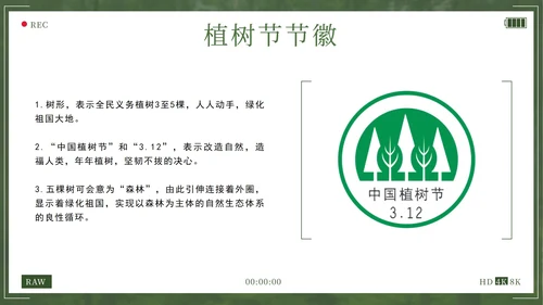 绿色拥抱春天播种希望植树节主题班会带内容PPT模板