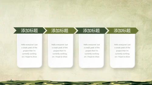 武警部队年年终总结动态PPT