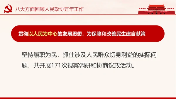 全国两会政协常委会工作报告PPT