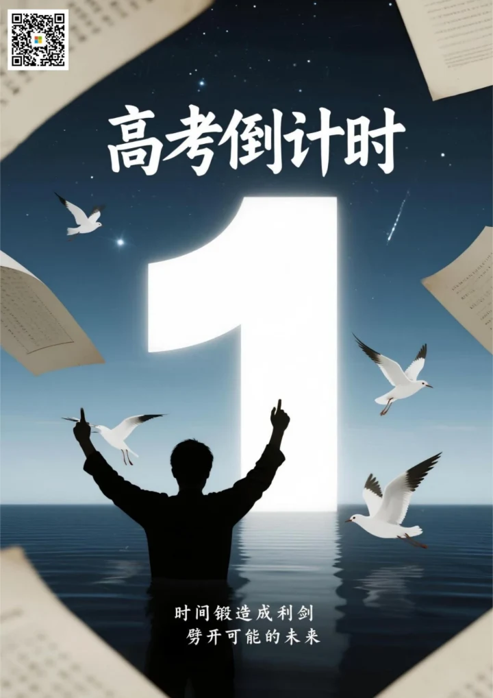 高考加油倒计时海报1