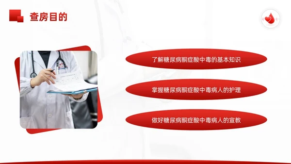 红色简约酮症酸中毒护理查房PPT模板宣传PPT动态PPT