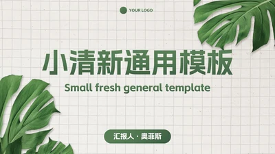 简约高级商务小清新PPT模板