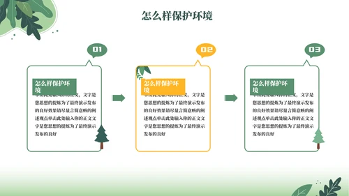 卡通风保护环境通用PPT模板