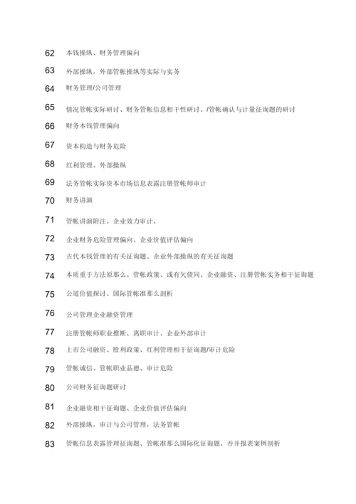 【精编】江西财经大学年上半年自学考试毕业论文撰写参考选题.docx