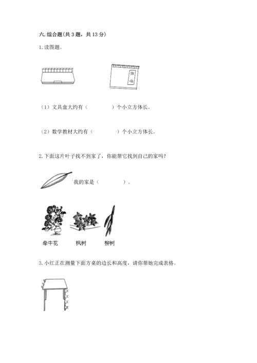 教科版一年级上册科学期末测试卷标准卷.docx