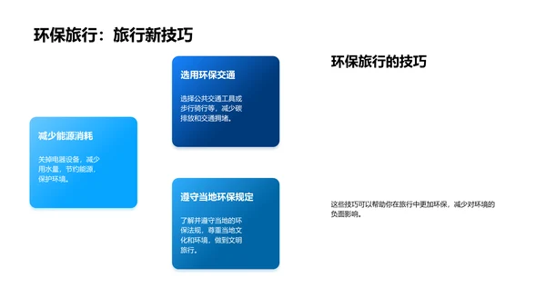 环保旅行实践讲座PPT模板