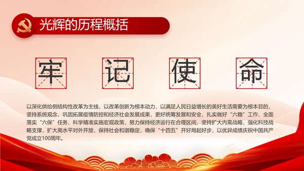 党建党支部年终工作总结汇报PPT党课