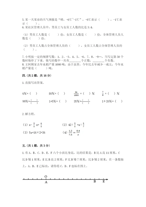 苏教版六年级数学下学期期末测试题（必刷）.docx