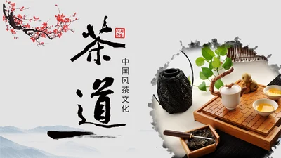中国风中国茶道文化茶叶知识ppt模板
