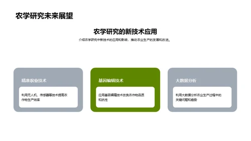 农学专科研究解析