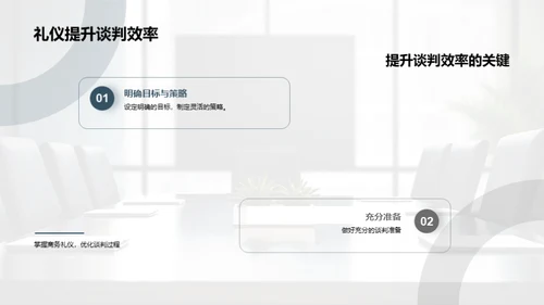 商务礼仪与谈判效能