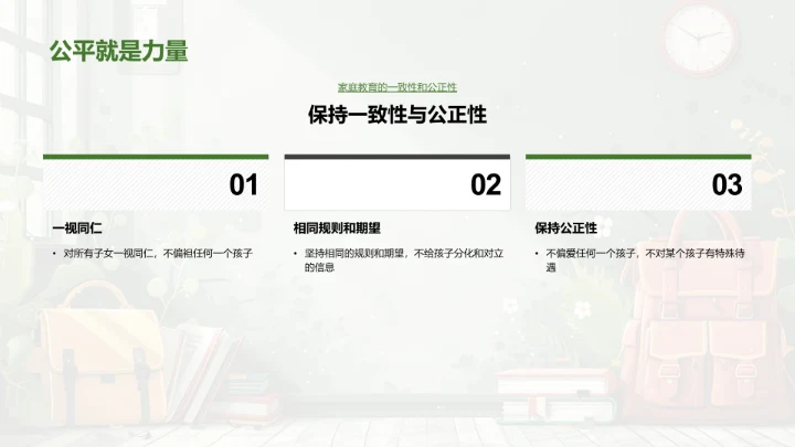 一年级学生家庭教育法PPT模板