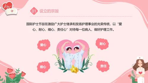 护士节白衣天使PPT模板