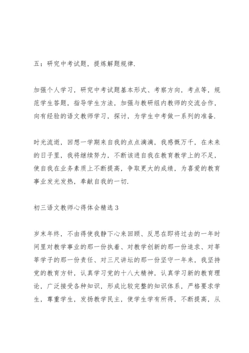 初三语文教师心得体会.docx