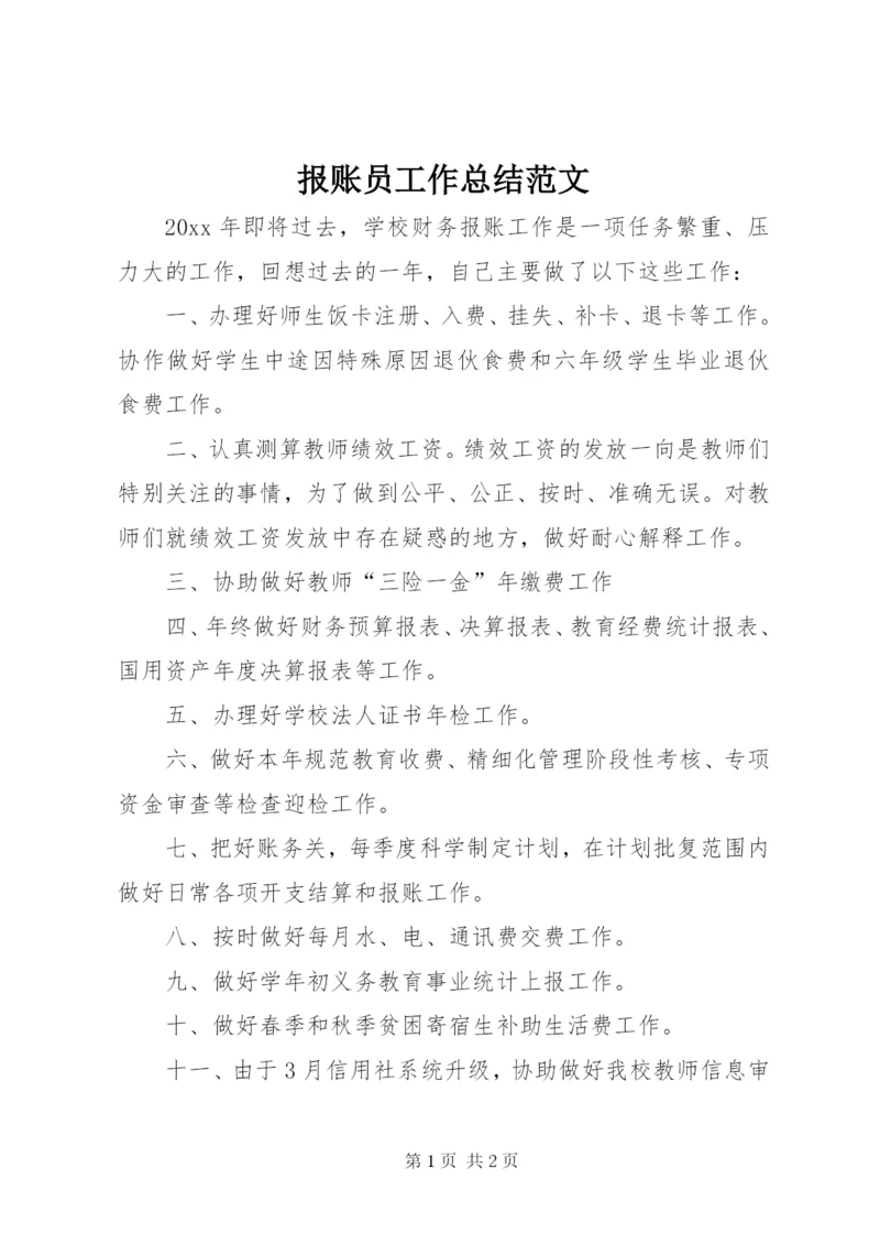 报账员工作总结范文.docx