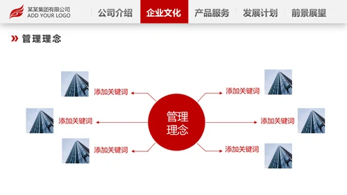 红色简约企业宣传企业简介公司简介PPT模板