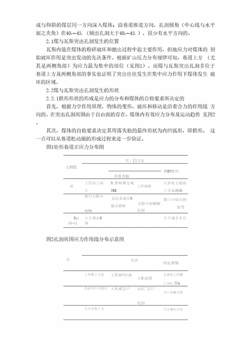 煤与瓦斯突出过程中孔洞的形成机制