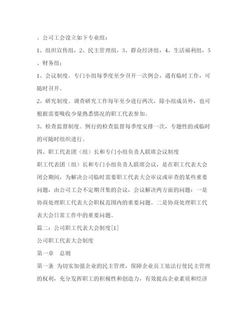 精编之职代会制度.docx