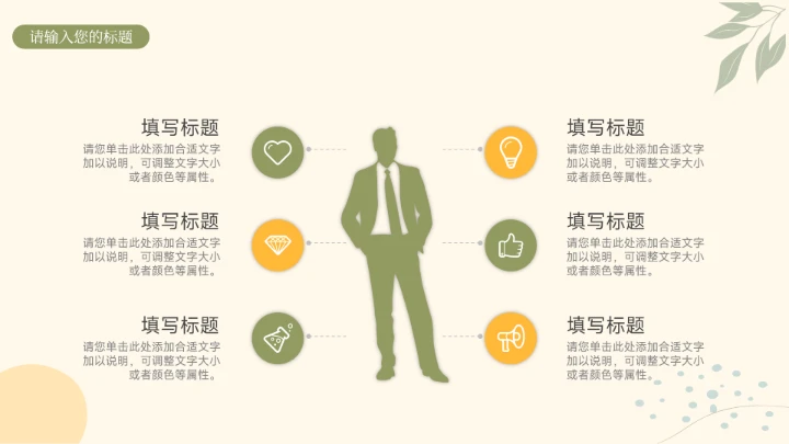 绿黄文艺实用风社会实践报告PPT模板