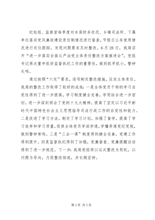 全面从严治党整改总结.docx