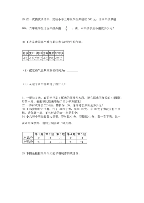 六年级小升初数学应用题50道（夺冠系列）word版.docx